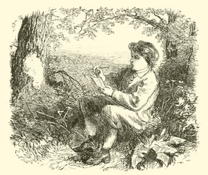 David Wilkie, the boy, studying from nature by English School